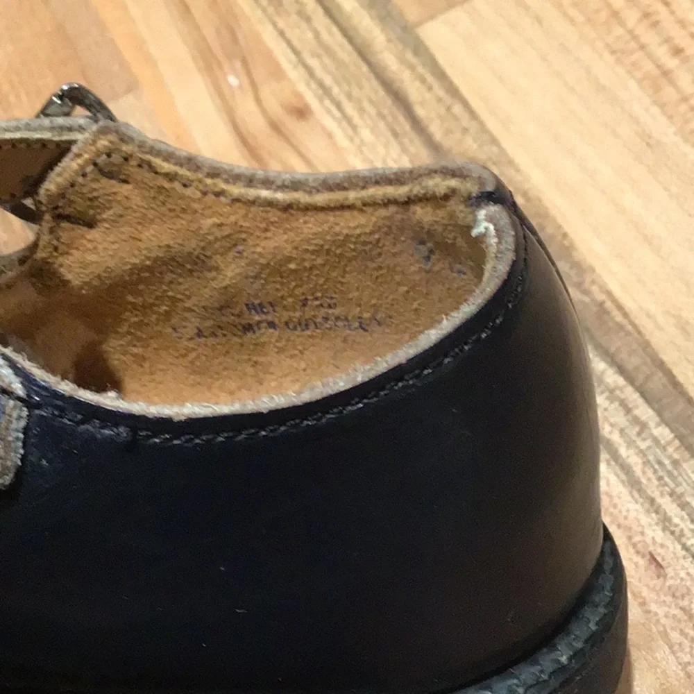 Vintage Buster Brown double t-strap Mary-Janes. Black size infant 4 - 4.5.